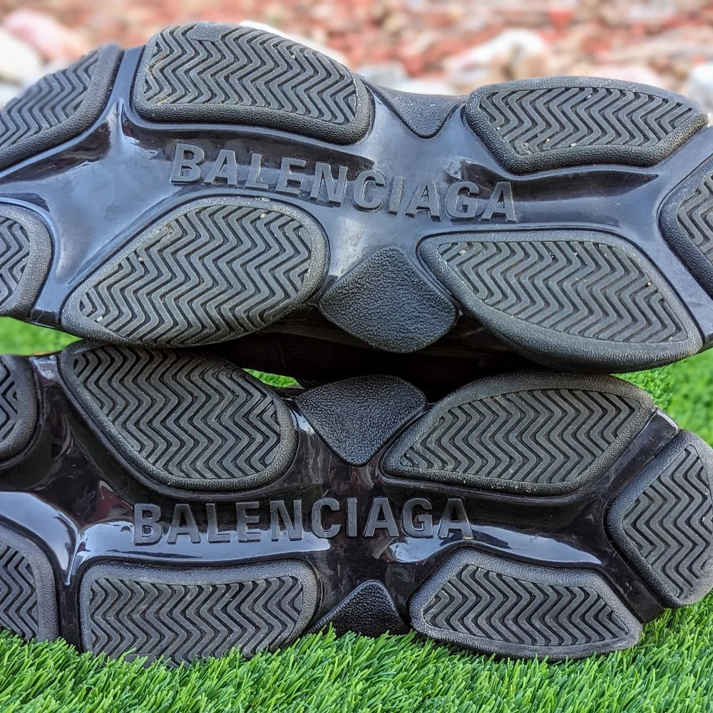 Balenciaga Black Triple S Trainer Sneakers